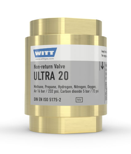 Резьбовой обратный клапан ULTRA 20 безопасныйнизкого давлениядля газа