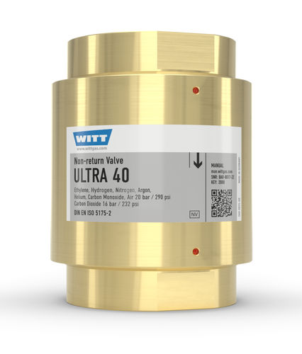 Обратный клапан DIN ULTRA 40 с резьбой и обратным потоком