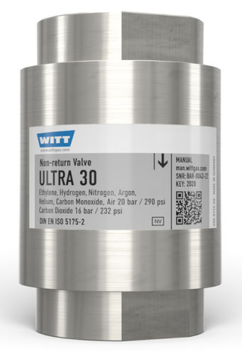 Gas non-return valve ULTRA 30DINNPTsafety