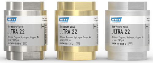 Gas non-return valve ULTRA 22safetyfor oxygenbrass