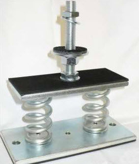 Опора антивибрационная прямоугольная AB80_2/2Pметаллическаядля компрессоровпружинная демпферная