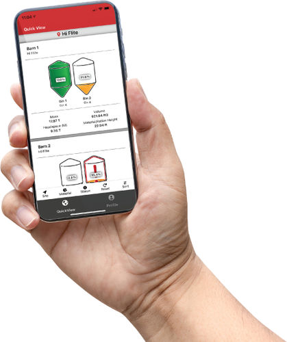 Monitoring mobile app BinViewinventory managementweb-based