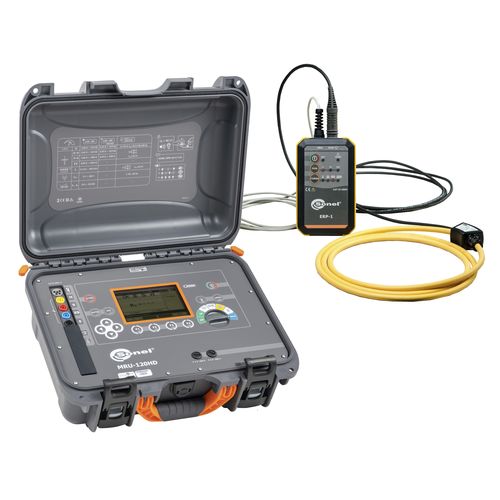 Тестер сопротивления заземления МРУ-120HD с адаптером ЭРП-1 для обеспечения непрерывности электрического заземления