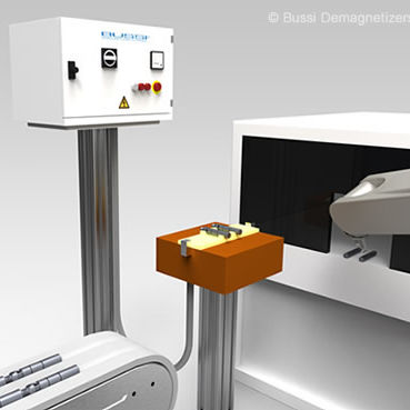 Туннельный размагничиватель серии D-RLдля заготовокавтоматический в линии