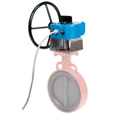 Manual valve actuator ABLX quarter-turnworm gearrugged