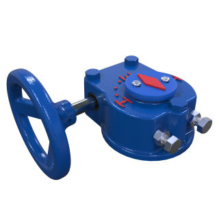 Ручной привод клапана QTW150, четвертьоборотный, червячный, компактный