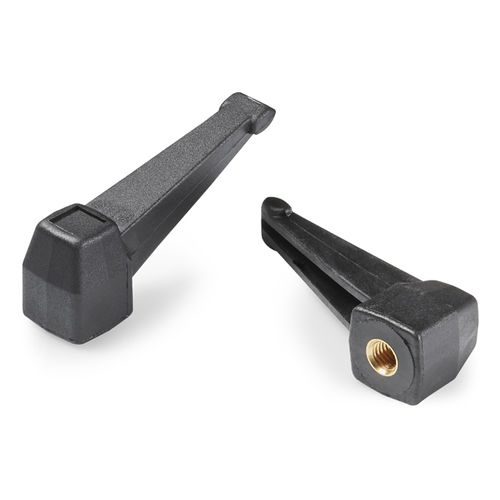 Стальной зажимной рычаг A524с пластиковой ручкойс резьбовой вставкой