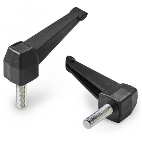 Рычаг зажимной стальной А525с пластиковой ручкойнаружная резьба