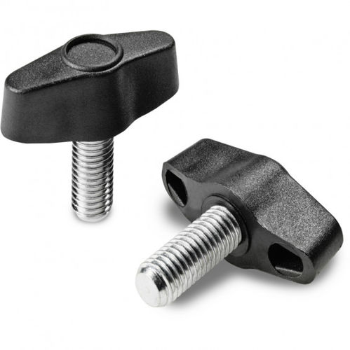 Винт-бабочка из полиамида L756, нержавеющая сталь