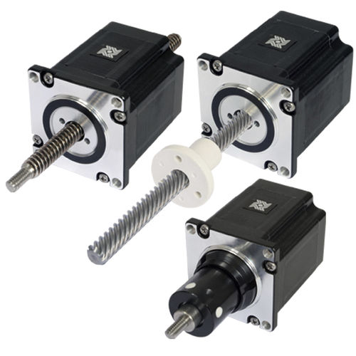 Линейный привод, размер 23, электрический с шаговым двигателем