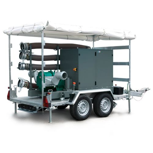 Роторный насос TORNADO® Мобильный для сточных воддизельный двигатель