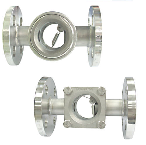 Смотровое стекло из нержавеющей стали, серия F, фланец