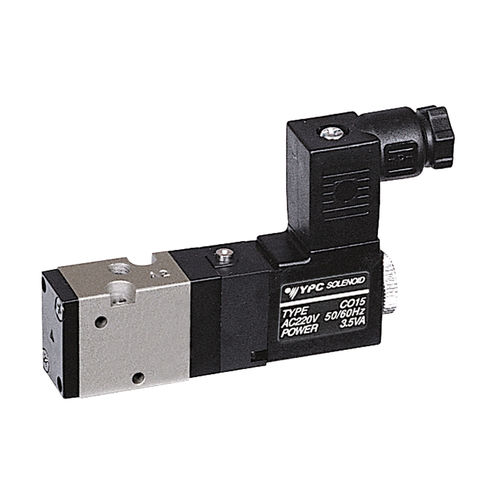 Золотниковый пневматический гидрораспределитель серии МВ16-32М5 с электромагнитным управлением, 3/2-ходовой, с пружинным возвратом