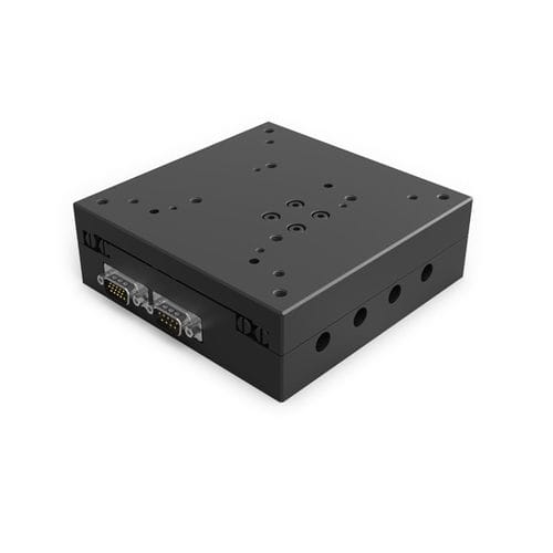 Моторизованный позиционирующий столик серии MT130-DC, компактный со скрещенными роликамисо встроенным шаговым двигателем