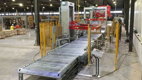 Ceramic product packaging line