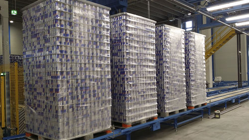 Automatic strapping machine for cansbeveragebottling industry