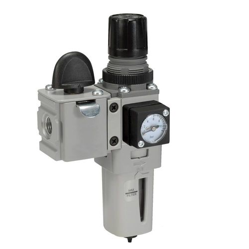 Фильтр-регулятор-масленка сжатого воздуха серии Р31, Р32, Р33резьбовой модульный