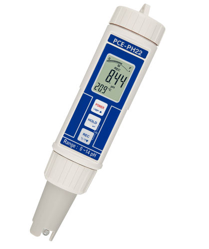 Pen-type pH meter PCE-PH 22pure waterwith LCD displaywaterproof