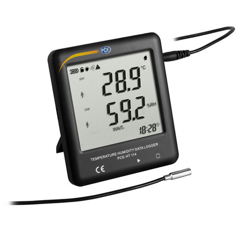 Temperature and humidity data-logger PCE-HT 114with LCD displayfor refrigeratorscompact