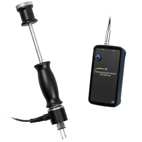 Влагомер древесины PCE-WMT 200для сопротивления древесного волокнас датчиком температуры