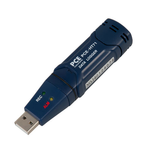 Регистратор температуры PCE-HT 71Nотносительной влажностиUSBбез дисплея