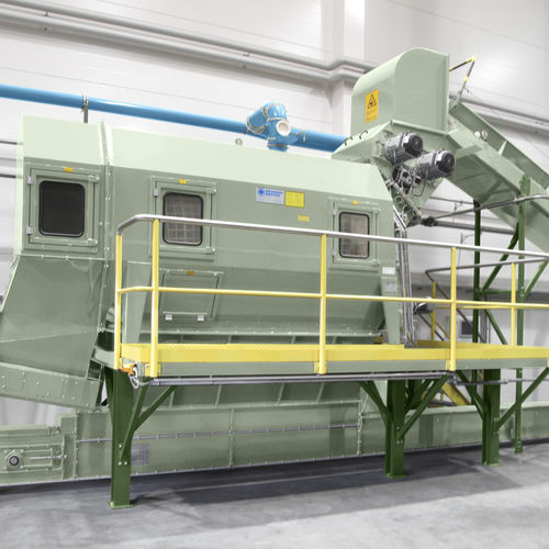 Система опорожнения мешков для пищевой промышленности