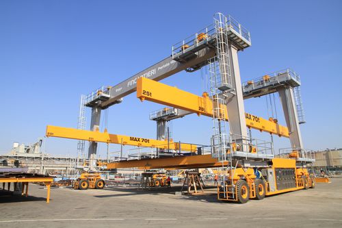 Портальный электровоз МСТ 160 на резиновых колесах