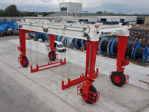 Портальный транспортер на резиновых колесах MST 125для гражданского строительства