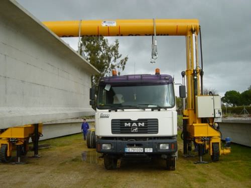 Кран козловой на пневмоколесном ходу МСТ 100 - 7 специального назначения