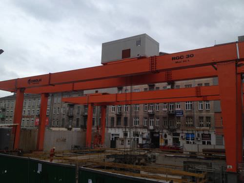 Кран козловой на рельсовом ходу RGC 25для сборных площадок