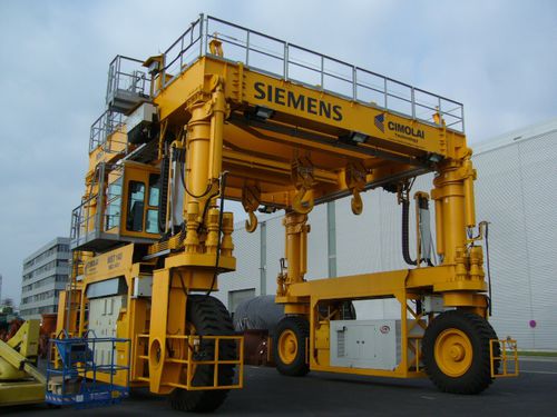 Кран козловой на резиновых колесах MST 45для сборочных площадоктелескопический