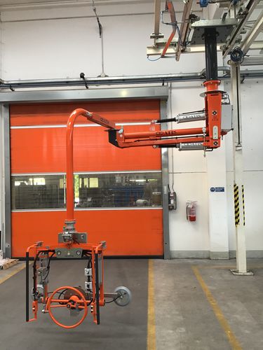 Pneumatic manipulator arm Atismirus 300servo-drivenwith gripping toolwith suction cup