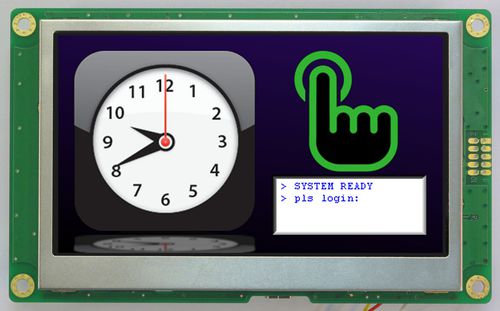 Модуль дисплея LCD/TFT HMT043ATA-2Cс сенсорным экраном480 x 272промышленный