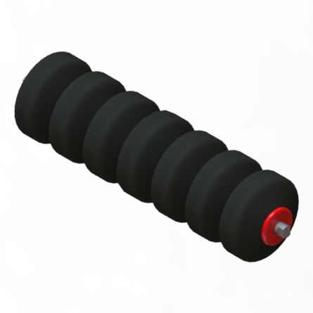 Slip-on conveyor roller LIFTUBEpolyethylenemetalfor heavy loads