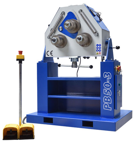 Foot-operated bending machine PB 50-3tubeprofile3 drive rollers