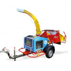 Trailer-mount wood chipper XYLOCHIP 150E