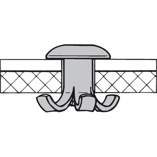 Заклепка с заклепками из алюминияскладывающаяся