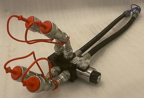 Клапан перекидной универсальный ДВС6ЛК-12В с электроприводом