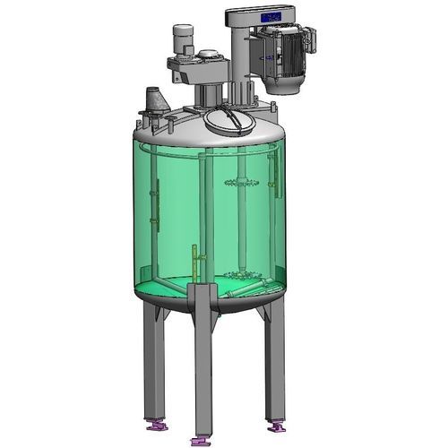 Турбинный смеситель WP-02 порционного действия для жидкостейвертикальный