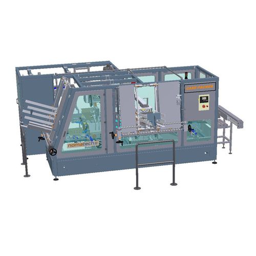 Горизонтальный упаковщик коробок, полностью автоматический коробчатый мешок