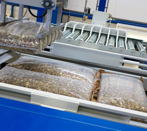 Транспортный паллетайзер, портальная обработка мешков