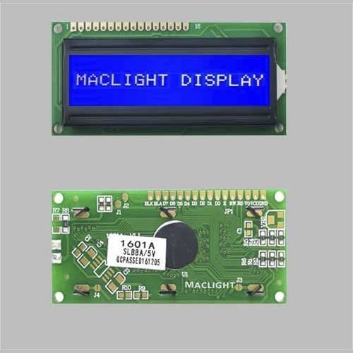 Модуль монохромного дисплея MLC161Y-1LCD STN1-lineblue, режим