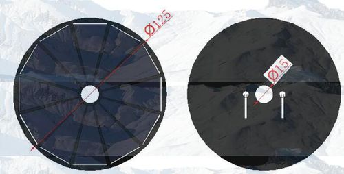 Monocrystalline silicon solar panel SFED-P1.7M