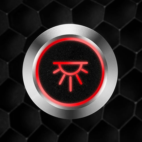 Ярлык переключателя круглыйжелтыйсиний