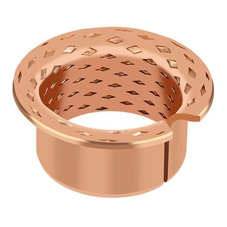 Цельный бронзовый подшипник скольжения MBZ-B09цилиндрический фланецсамосмазывающийся