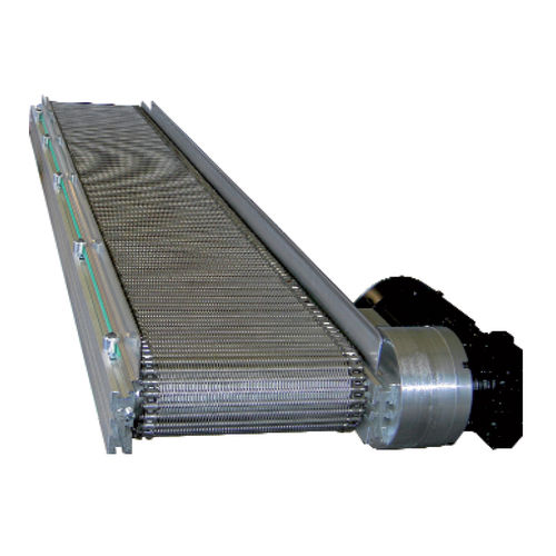 Конвейер с проволочной сеткой и горизонтальной сетчатой лентой