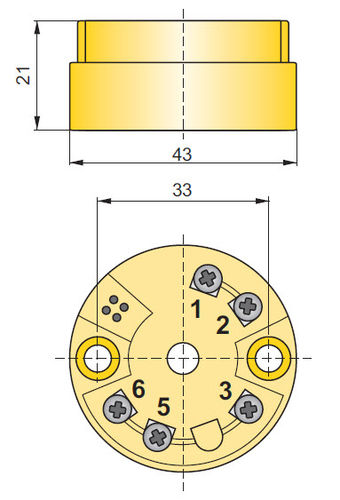 Преобразователь температуры на головке зонда AT-2Pt1004-20 мАпрограммируемый