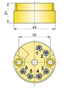 Преобразователь температуры на головке ГИ-22-24-20 мАпрограммируемый процесс