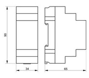 Источник питания переменного/постоянного тока ZL-25-01 импульсныйс защитой от короткого замыкания на DIN-рейку