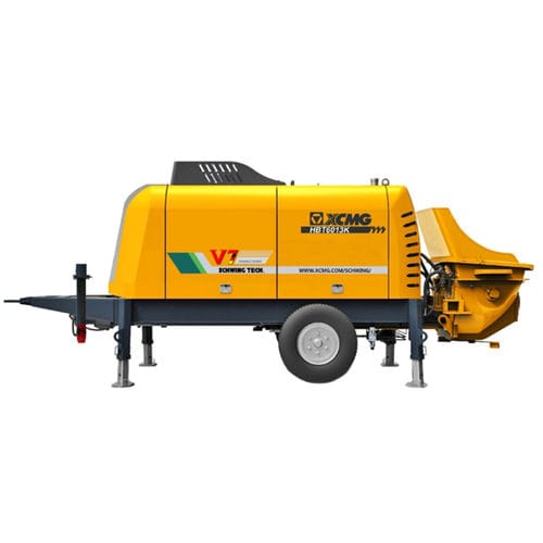 Прицепной бетононасос HBT6013Vдля строительствадизельный